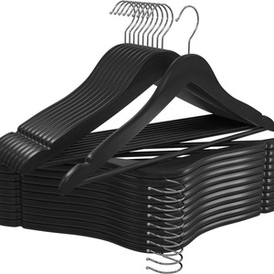 Grucce In Legno Massiccio Per Abiti Con Gancio In Metallo Girevole A 360 Tacche Antiscivolo Organizer Per Armadi Durevoli