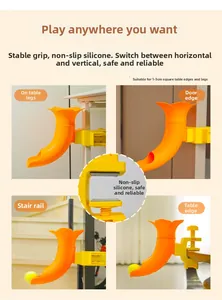 Adjustable tennis ball slide with anti-slip silicone grip for 1-5cm thick square edges