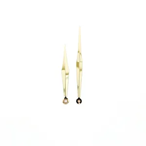 Clock Hands Replacement Aluminum Metal Hour Minute Pointers Gold 949 DIY Repair Part Modern For Wall Clock