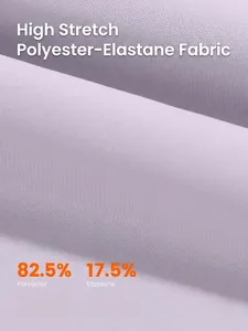 Lavender high elastic sports bra made of 82.5% polyester and 17.5% elastane knit fabric