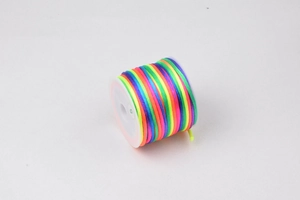 Filo di giada arcobaleno da 1,5mm cordoncino di seta coreana per intrecciare gioielli fai da te