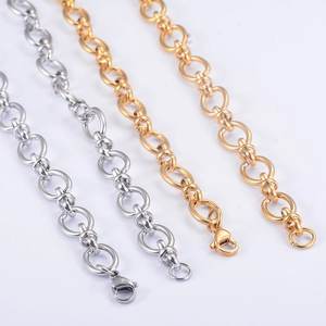 Hypoallergenic gold and silver DIY jewelry chains with lobster clasps for necklaces