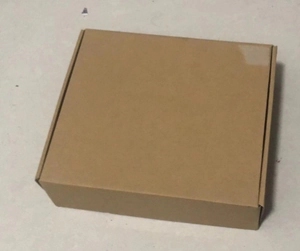 Single brown corrugated cardboard shipping box for solar garden moon light packaging