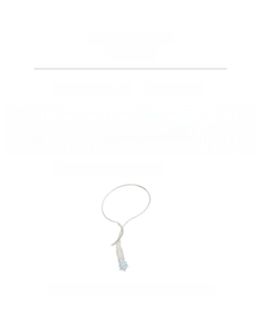 Detailed product information for wheat spike tassel necklace with blue rhinestones