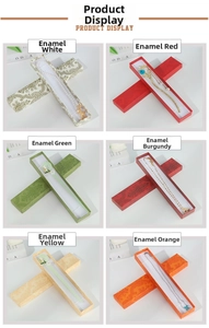 Detail view of colorful vintage jewelry gift boxes with elegant embossed patterns