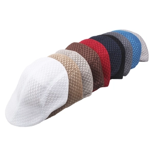 Bérets d'été respirants en maille pour hommes en diverses couleurs pour protection solaire