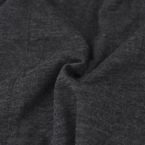 Berretto in maglia melange grigio scuro per uomo e donna con morbida trama di cotone