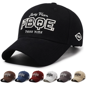 Baseball Cap Cotton Embroidered Letter Sun Protection Adjustable Vintage Streetwear Sports Hat For Men Women