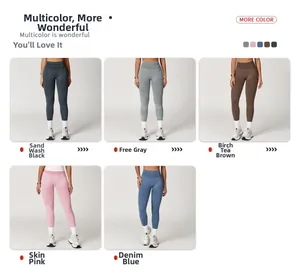 Detaillierter Vergleich von fünf Farben für nahtlose High-Waist-Yoga-Leggings