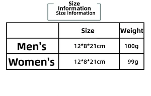 Tableau des tailles détaillé indiquant dimensions et poids du gnome de Noël