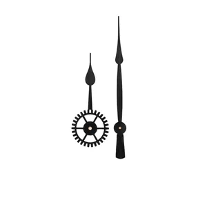 Quartz Clock Hands Metal Aluminum For DIY Wall Clocks Replacement Repair Gear Design Black