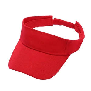 Visière de soleil rouge avec sangle réglable pour le cyclisme et le sport en plein air