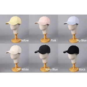 Casquettes de baseball avec bord en dentelle en jaune, rose, bleu, beige, marine et noir