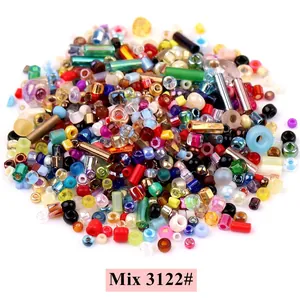 Colorful Miyuki glass beads set with mixed shapes and tubes for DIY jewelry crafting