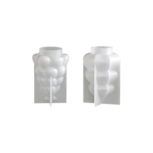 Christmas tree bubble candle mold set made of translucent silicone for DIY crafts