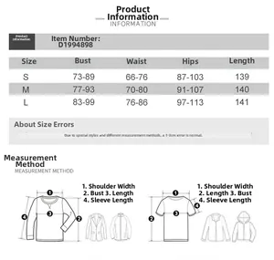 Detailed size chart for printed V-neck maxi dress with mesh panels and side slit