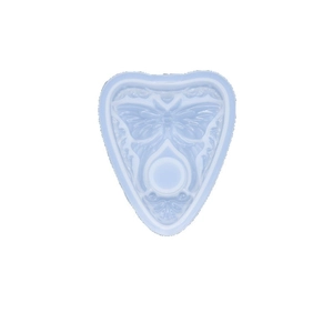 Blue butterfly planchette silicone mold for DIY resin crystal drop pendant casting