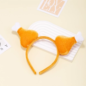 Plush turkey leg headband for Thanksgiving party costumes and funny photo props