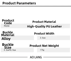Detailed sizing chart and material specs for the vintage carved buckle leather belt