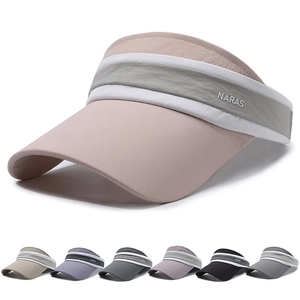 Women Visor Hat Breathable Polyester Wide Brim Sun Protection Adjustable Cap Outdoor Running Tennis Golf Cycling