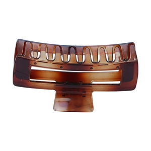 Classic amber tortoiseshell 12cm hair claw clip with strong metal spring for thick hair