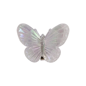 Pince à cheveux papillon 3D iridescente avec dégradé de couleurs pour femmes et filles