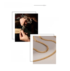 Λεπτομέρεια επίπεδης αλυσίδας φίδι 18K με επίστρωση κενού και γυάλισμα καθρέφτη