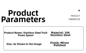 Detail specifications of 304 stainless steel baby fruit spoon with mirror polishing finish
