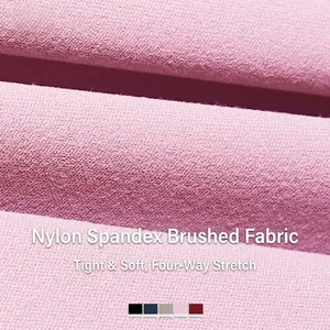 Ensemble de yoga pour femme taille haute en tissu brossé extensible rose pâle