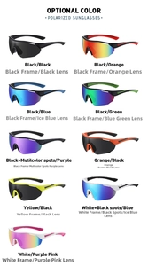 Multiple color options for polarized outdoor sports cycling sunglasses with vibrant lenses
