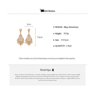Spécifications de taille pour boucles d'oreilles goutte en strass avec tiges en argent