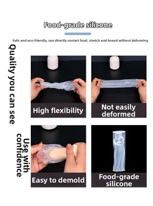 Makroaufnahme der flexiblen Silikonform mit hoher Elastizität und einfacher Entformung