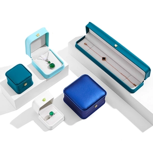 Premium crown series jewelry boxes in multiple colors with white velvet lining