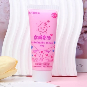 Detailed view of 50ml purple simulation cream glue tube for DIY crafts with SGS certification