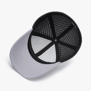 Internal view of breathable quick-dry baseball cap with mesh lining and reinforced stitching
