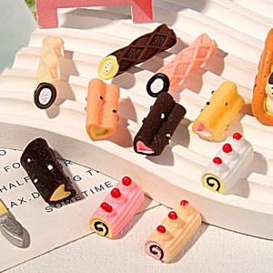 Détails de rouleaux au chocolat et gaufres en résine pour bricolage et décoration DIY