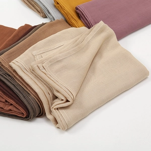 Bufandas de modal transpirables de color sólido con textura de fibra natural para mujer