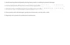 Detailed jewelry care guide for S925 silver and diamond earrings maintenance
