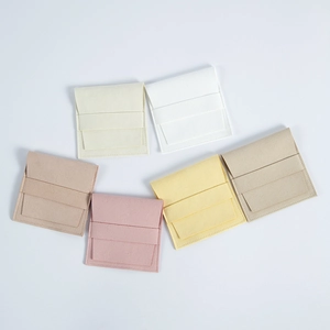Mikrofaser Wildleder Schmucktasche Set, Flip Cover Kartenbeutel Aufbewahrung Geschenke.