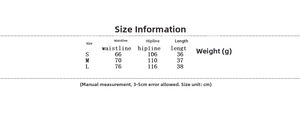 Tableau des tailles pour ensemble short imprimé femme avec mesures de taille et hanches