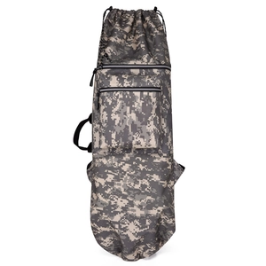 Waterproof digital camo skateboard bag with tactical long-tube design and side handle