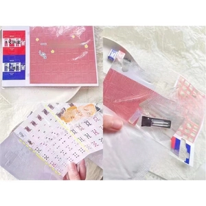 Miniature playing card DIY kit with cards, box templates and crafting clips for hair accessories