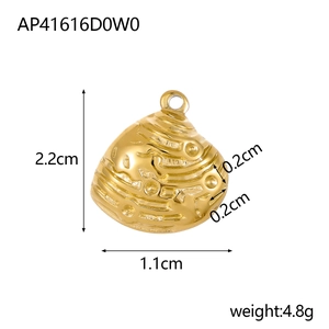 Detailed size specifications for gold starfish charm with dimensions and weight info