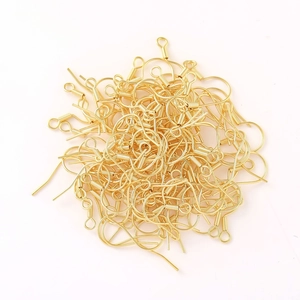 Set di ganci per orecchini placcati in oro lucido per accessori di gioielleria fai da te