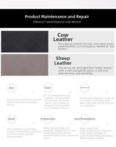 Maintenance guide for leather bags including cleaning and protection for cowhide and sheepskin