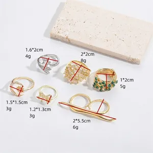 Size and weight chart for celestial moon star adjustable open rings in gold and silver