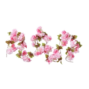 Ghirlanda di fiori di ciliegio artificiali rosa per casa e matrimoni