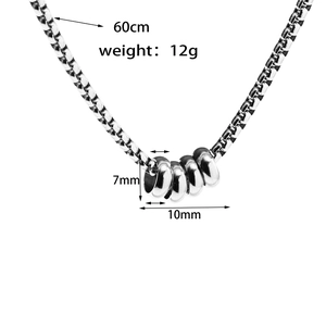 Detailed view of silver pendant necklace with dimensions 60cm length and 12g weight