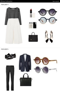 Detailed styling guide for round frame sunglasses with professional business casual outfits