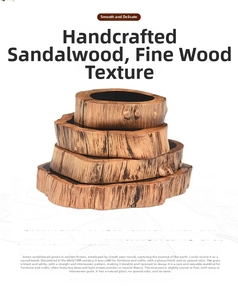 Comparaison détaillée des textures et grains naturels des bois de santal variés